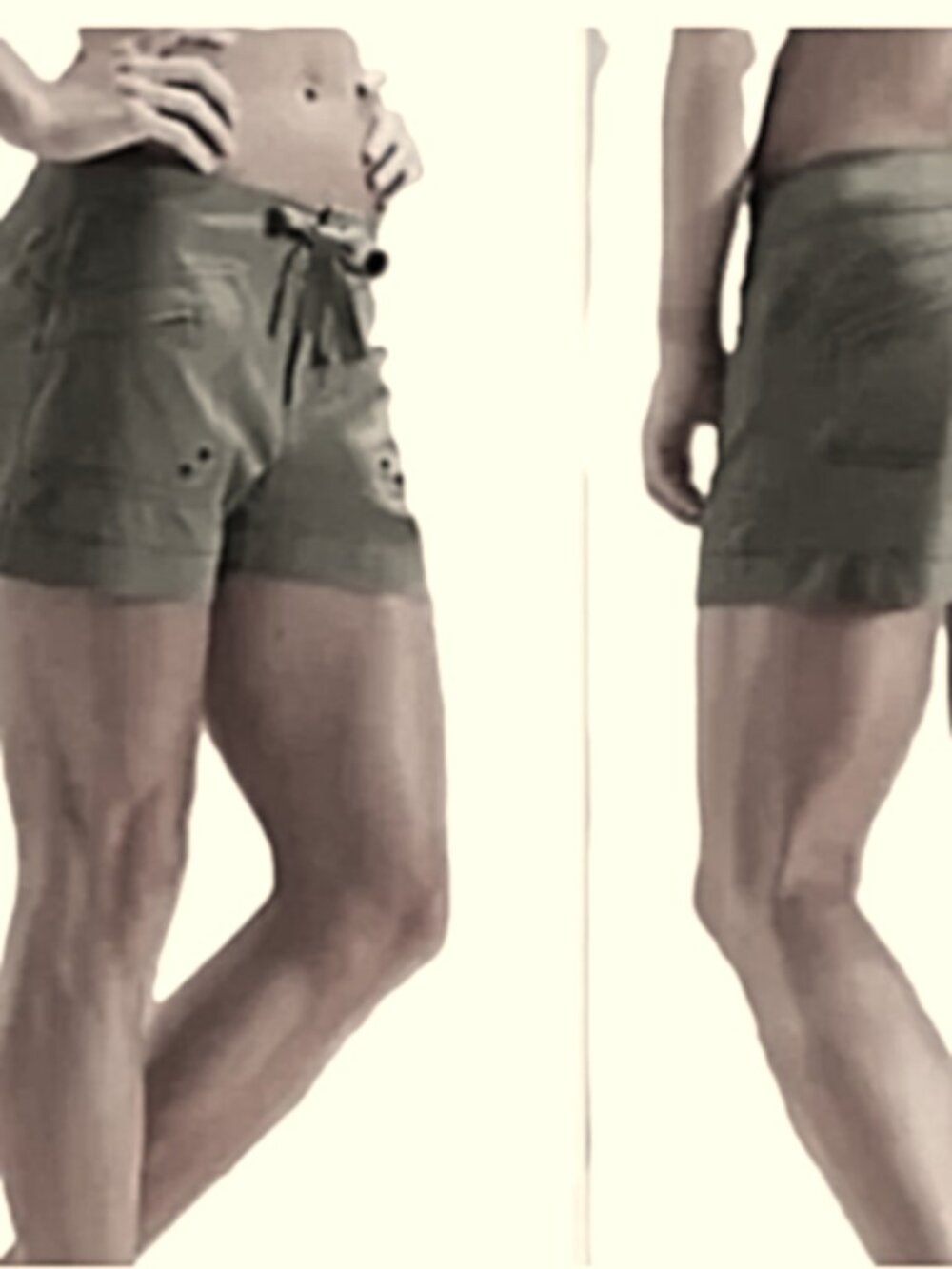 Athleta Breeze Shorts Olive Green size 4 NEW